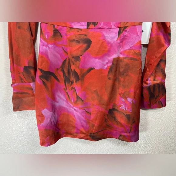 Runaway The Label Scarlett Mini A-Line Dress in Pink Floral Women’s US 4 Summer - Picture 7 of 16